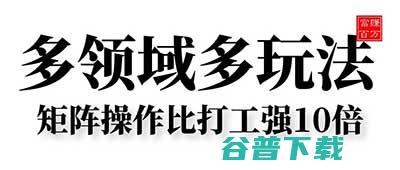 多领域多玩法 矩阵操作比打工强10倍 (多领域指哪些)